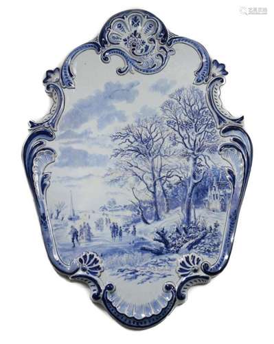 Delft Faience Earthenware Plaque