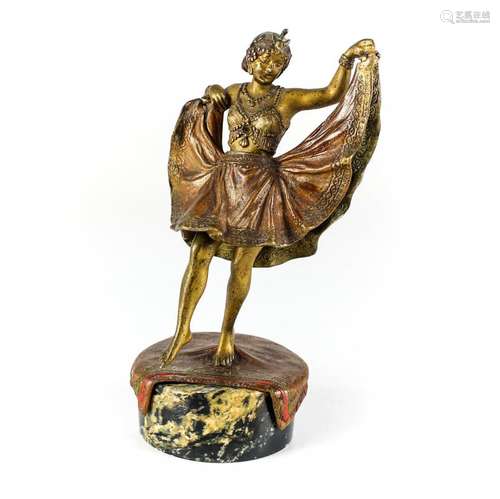 Bergman Cold Painted Bronze Figure