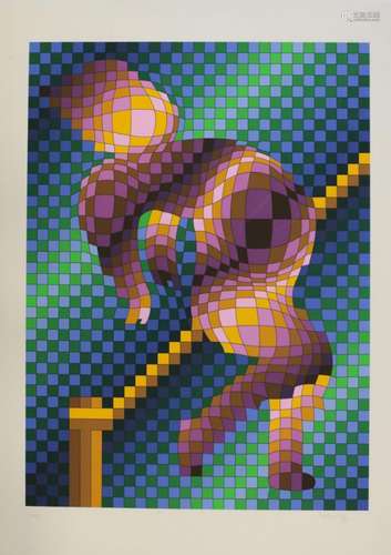 Victor Vasarely (Hungarian, 1906-1997) Serigraph