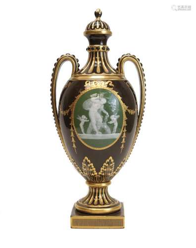 Minton Pate-Sur-Pate Decorated Urn by A Birks