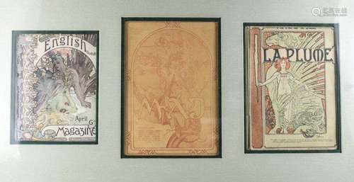 Alphonse Mucha (Czech, 1860-1939) Magazine Covers