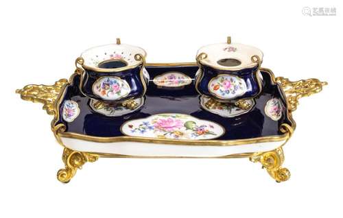 Meissen Porcelain Inkwell