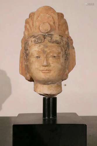 Northern Wei, A White Stone Buddha Head