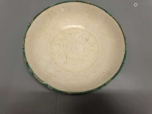 A White Glazed Ding Ware Bowl