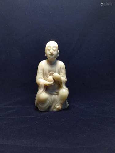 A Carved Shoushan Stone Figure