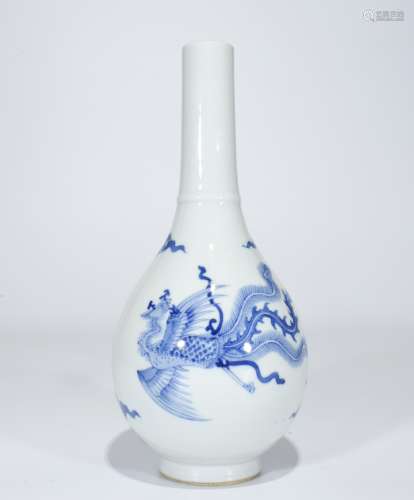 Chenghua Mark, A Blue and White Bottle Vase