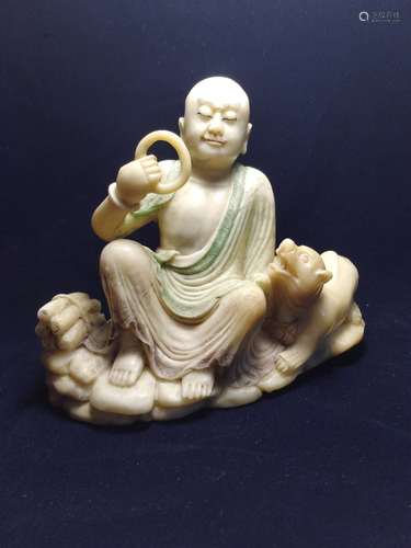 A Carved Shoushan Stone Figure