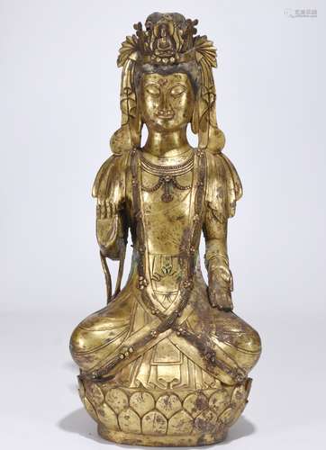 A Gilt Bronze Buddha