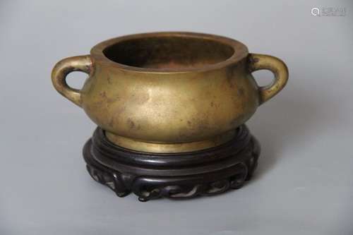 Bao Ding Mark, A Bronze Censer