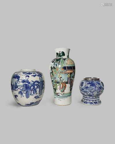 THREE CHINESE VASES