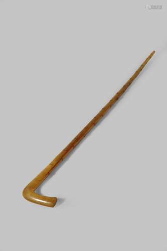 A RHINOCEROS HORN WALKING CANE