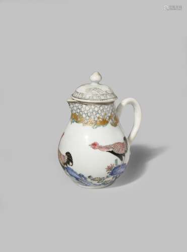 A CHINESE FAMILLE ROSE MILK JUG AND COVER