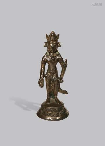 A WESTERN HIMALAYAN BRONZE FIGURE OF PADMAPANI