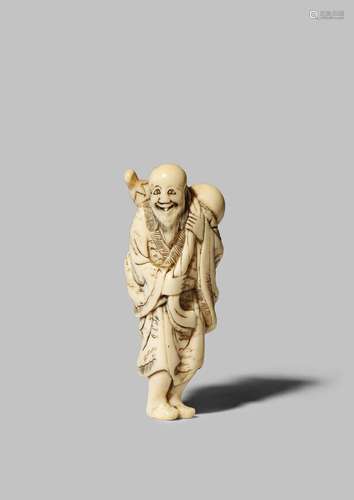 A JAPANESE IVORY NETSUKE