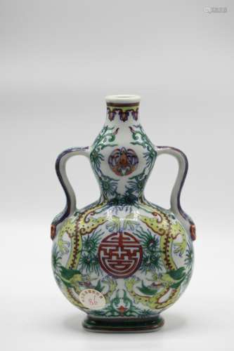 Chinese Doucai Gourd Vase