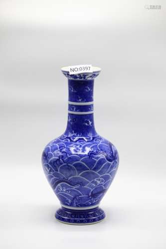 Chinese Blue and White Bottle Vase