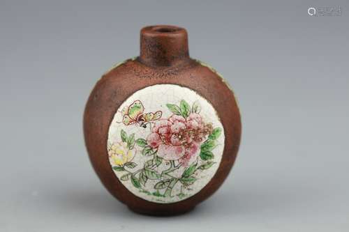 Chinese ZiSha Snuff Bottle