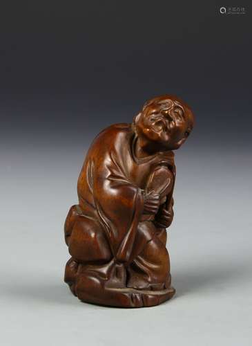 Chinese Boxwood Figure