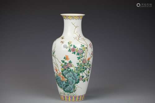 Chinese Famille Rose Vase