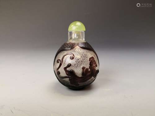 Chinese Glazed Snuff Bottle