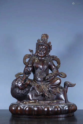 A CHENXIANG WOOD CARVED BUDDHA FIGURE