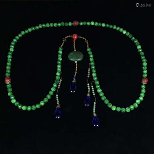 108 JADEITE BEADS STRING PENDANT