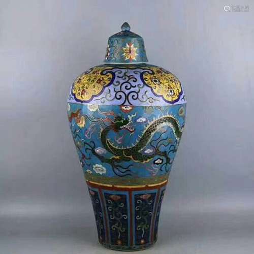 CLOISONNE FALANGCAI MEI VASE