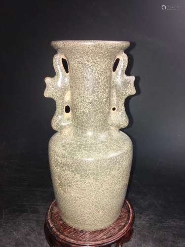 XIKOU KILN PHOENIX HANDLES VASE