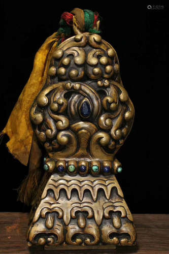 TIBET COPPER CARVED SEAL DECORATION