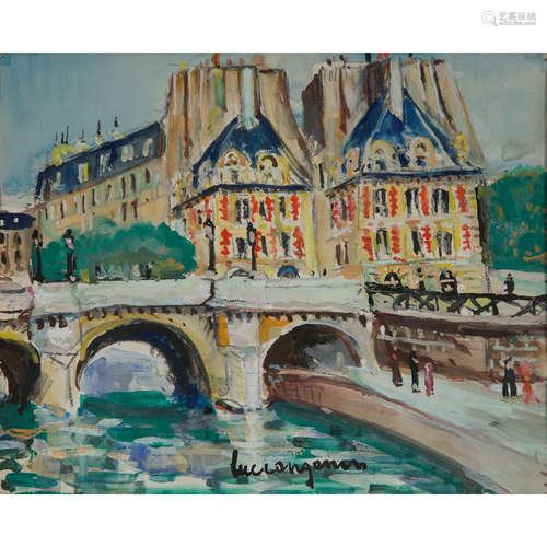 LUCIEN GENIN (1894-1953) L'île de la cité