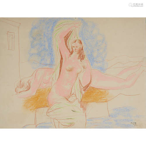 André Julien Prina ( 18861941) Lot de deux dessins