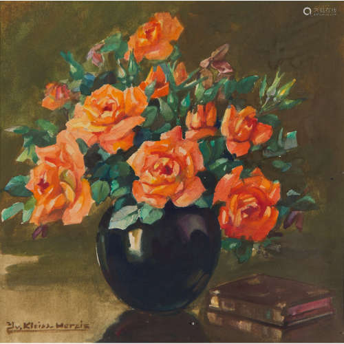 Yvonne Kleiss Herzig (1895-1968) Bouquet de fleurs