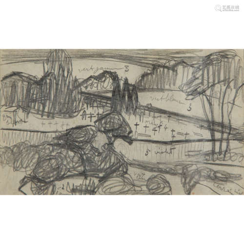 Roger de la Fresnaye (1885-1925) Etude de paysage