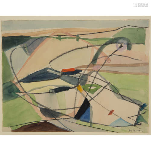 Eugène de Kermadec (1899-1976) Paysage abstrait