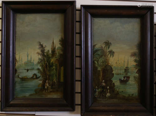 A pair of oil painting on board