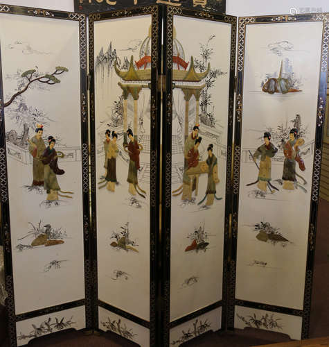 A group of chinese jade screen