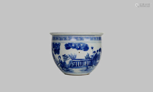 A chinese blue&white jar