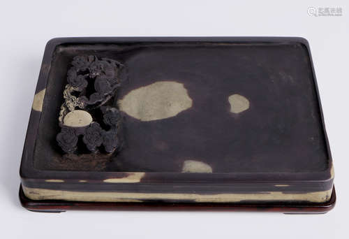 A chinese stone inkstone