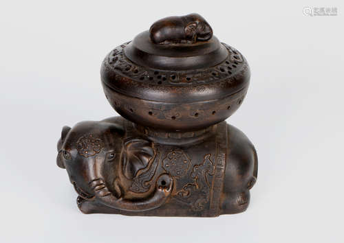 A chinese purple clay cense burner