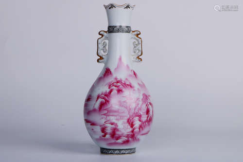 A chinese porcelain bottle