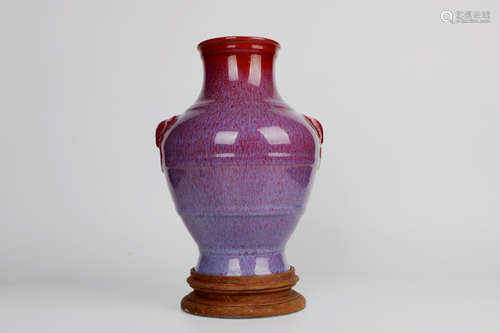 A chinese kiln glaze bottle