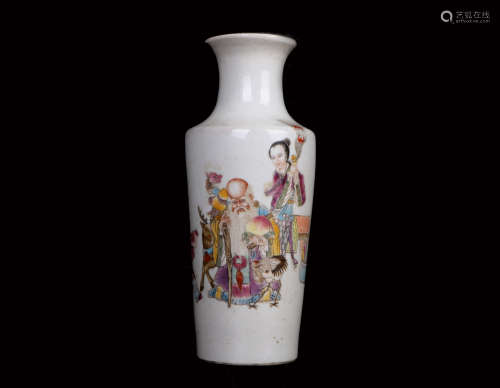 A chinese famille rose vase