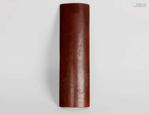 A chinese carved bamboo