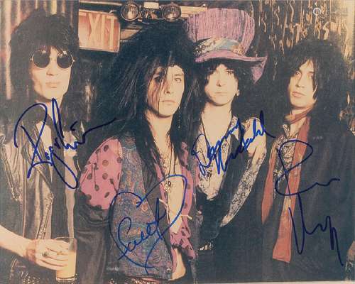 The Throbs Signed Photograph