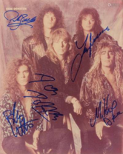 Dokken Signed Photograph