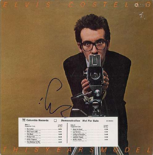 Elvis Costello Group of (3) Signed Albums