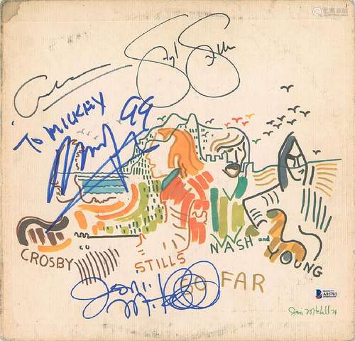 Crosby, Stills, Nash, and Joni Mitchell Signed Album