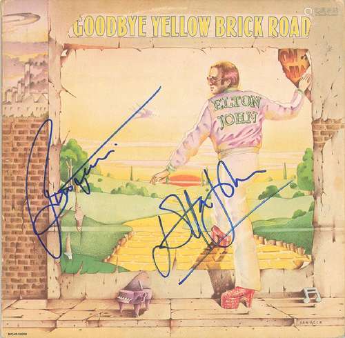 Elton John and Bernie Taupin Signed Album