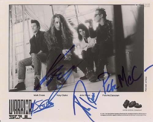 Warrior Soul Signed Photograph