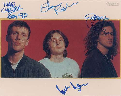 Happy Mondays Signed Photograph